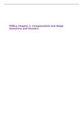 PHRca Chapter 1&colon; Compensation and Wage Questions and Answers
