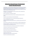 Midwifery Board Exam- Professional Issues Already Passed