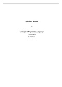 Concepts of Programming Languages 12e Robert Sebesta (Solution Manual)