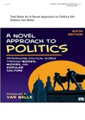 Test Bank for A Novel Approach to Politics 6th Edition