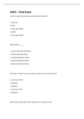 AAPC - Final Exam &vert; 100 Questions with 100&percnt; Correct Answers