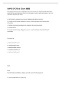 AAPC CPC FINAL EXAM 2022&sol;2023 With Answers 100&percnt; verified correct