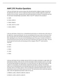AAPC CPC PRACTICE QUESTIONS & ANSWERS 2023-2024 UPDATE&vert;A GRADED&vert;BRAND NEW&excl;&excl;&excl;