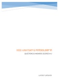 HESI ANATOMY $ PHYSIOLOGY V1 QUESTIONS AND ANSWERS LATEST(V1) UPDATE