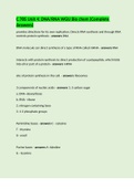 C 785 Unit 4&colon; DNA&sol;RNA WGU Bio chem &lpar;Complete Answers&rpar;