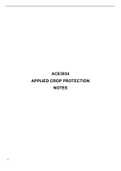 Lecture notes and revision for ACE3034 Applied Crop Protection
