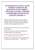 FUNDAMENTALS CMS 3 LATEST VERSION COMPLETE 400  QUESTIONS WITH CORRECT  DETAILED AND 100&percnt; VERIFIED ANSWERS BRAND NEW EXAM ALREADY GRADED A&plus;