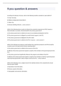 9 pcu question & answers