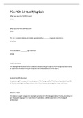 PGA PGM 3&period;0 Qualifying Quiz with verified Answers 2023