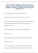 FNP 654 FAMILY PRIMARY CARE I FINAL EXAM 2024&sol;ACTUAL EXAM WITH 150&plus; QUESTIONS WITH CORRECT VERIFIED ANSWERS&sol; &lpar;LATEST UPDATE 2024-2025&lpar;GCU&rpar;