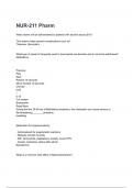 NUR-211 Pharm Exam Questions with correct Answers 2024&sol;2025&lpar; A&plus; GRADED 100&percnt; VERIFIED&rpar;&period;