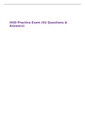 HUD Practice Exam (92 Questions & Answers)