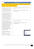 HESI 799 RN Exit Exam Questions and Answered Latest Update 2022&sol;2023&lpar;Solutions&rpar;