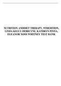 TEST BANK FOR NUTRITION AND DIET THERAPY, 9THEDITION, LINDA KELLY DEBRUYNE, KATHRYN PINNA, ELEANOR NOSS WHITNEY