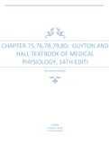 CHAPTER 75,76,78,79,80: GUYTON AND  HALL TEXTBOOK OF MEDICAL  PHYSIOLOGY, 14TH EDITION