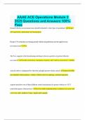AAAE ACE Operations Module 3 2025 Questions and Answers 100&percnt; Pass