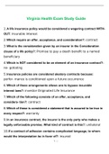 Virginia Health Exam Study Guide 2022 with complete solution
