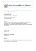 ATI Testing - Nursing Care of Children 2023