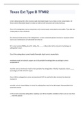 Texas Ext Type B TFM02 EXAM 2023 WITH 100&percnt; CORRECT ANSWERS