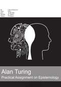 Philosophy essay - Alan Turing's theory of knowledge