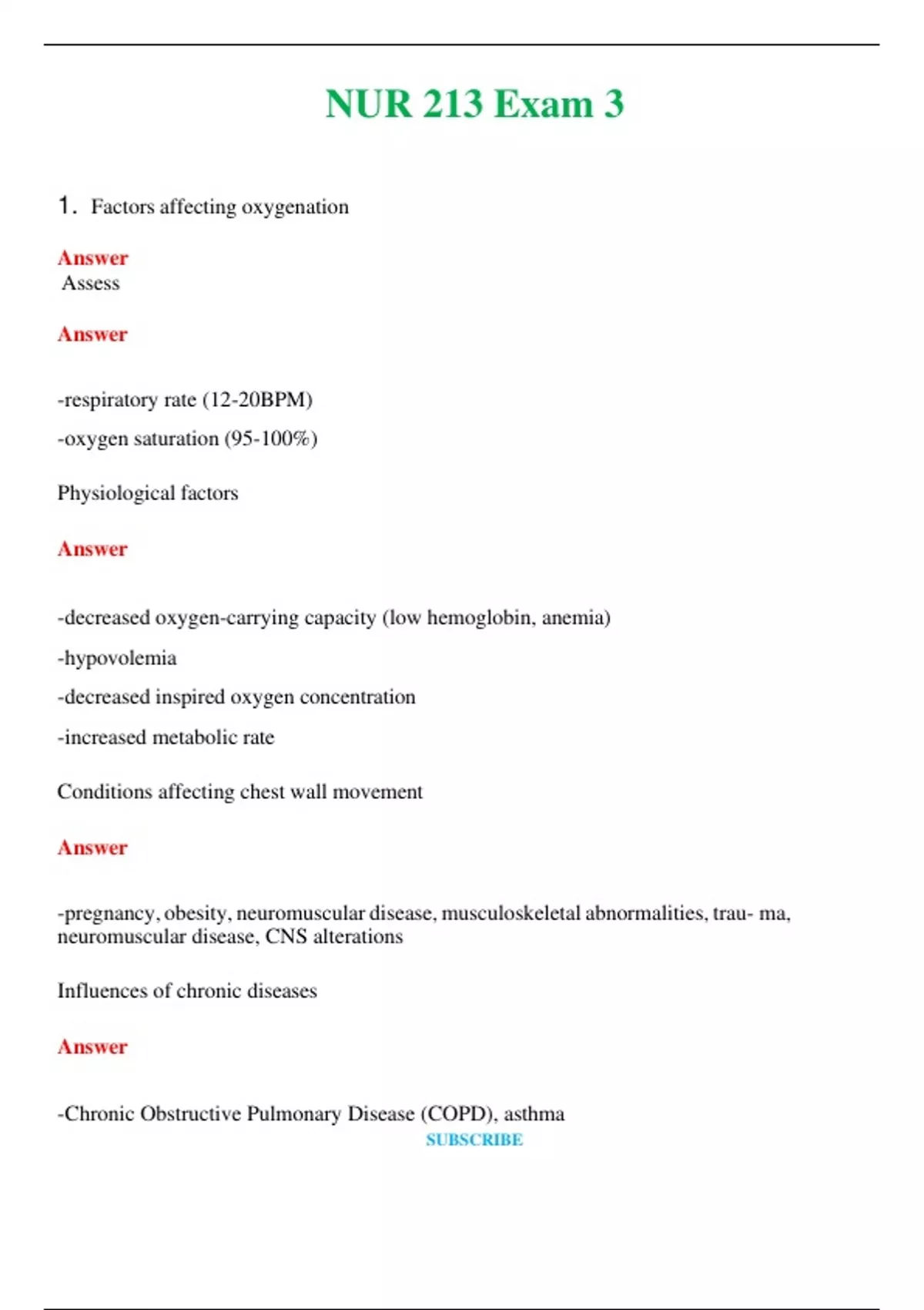 NUR 213 ( LATEST 2024 / 2025 ) EXAM 3 | COMPLETE QUESTIONS & ANSWERS ...