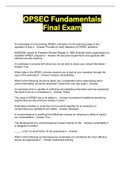 OPSEC Fundamentals Final Exam