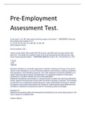 Exam (elaborations) Pre-Employment  