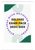 EDL3703 EXAM PACK 2024&sol;2025