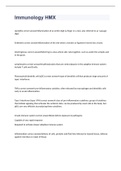 Immunology HMX exam 2023  with 100&percnt; correct answers
