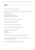 EFM EXAM 2023 WITH 100&percnt; COMPLETE SOLUTIONS