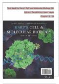TEST BANK For Karp&rsquo;s Cell and Molecular Biology&comma; 9th Edition by Gerald Karp&comma; Janet Iwasa&comma; Verified Chapters 1 - 18&comma; Complete Newest Version