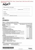 2024 AQA AS SPANISH 7691&sol;1 Paper 1 Question Paper & Mark Scheme &lpar;Merged&rpar; June 2024 &lbrack;VERIFIED&rsqb; With ListeningTest Transcript