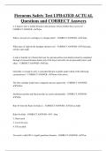 Firearms Safety Test UPDATED ACTUAL  Questions and CORRECT Answers