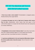 FST 422 Test&period;  questions verified with 100&percnt; correct answers