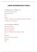  UAMS MICROBIOLOGY EXAM 1 QUESTIONS AND ANSWERS 2024