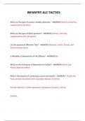  INFANTRY ALC TACTICS QUESTIONS AND ANSWERS 2024