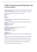 NURS 312 Final Exams 2023 Questions with Correct Answers&period; 