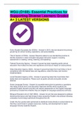 WGU-&lpar;D169&rpar;- Essential Practices for Supporting Diverse Learners Graded A&plus; 3 LATEST VERSIONS