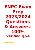 ENPC Exam Prep 2023 Questions & Answers- 100% Verified Q&A