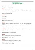 NUR 220 &lpar; LATEST 2024 &sol; 2025 &rpar; FINAL 2 &vert; GRADED A&plus; &vert;  PASSED &vert; NEW FULL EXAM ACTUAL