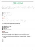 NUR 220 &lpar; LATEST 2024 &sol; 2025 &rpar; FINAL &vert; A&plus; RATED GUIDE &vert; QUESTIONS AND ANSWERS &lpar;SOLVED&rpar;