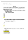 CHEM 120 Quiz 3 (Version 4), CHEM 120: Introduction to General, Organic & Biological Chemistry with Lab, Verified and Correct Answers, Chamberlain College of Nursing.