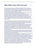 BSG FINAL Exam 100&percnt; Correct&excl;&excl;