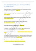 NSG 5003 MIDTERM EXAM LATEST 2023 SPRING SUMMER SESSION   In examination of the nose&comma; the clinician observes gray&comma; pale mucous membranes with clear&comma; serous discharge&period; This is most likely indicative of&colon;&Tab;Allergic rhinitis   Your patient complains of a feeli