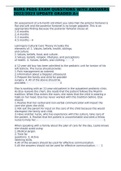NURS PEDS EXAM QUESTIONS WITH ANSWERS 2022&sol;2023 UPDATE GRADED A&plus;