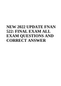 FNAN 522 FINAL EXAM ALL QUESTIONS AND ANSWERS (Latest 2023 Graded 100%)