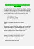 Red HESI Test bank Med-Surg Practice Question and Answers