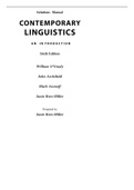 Contemporary Linguistics 6e William Grady, John Archibald, Mark Aronoff, Rees Miller (Solution Manual)