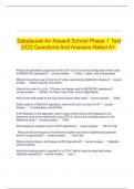 Sabalauski Air Assault School Phase 1 Test 2022 Questions And Answers Rated A&plus;&period;