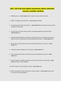 UNV- 104 Final Quiz English Assessment Liberty University answers complete solutions